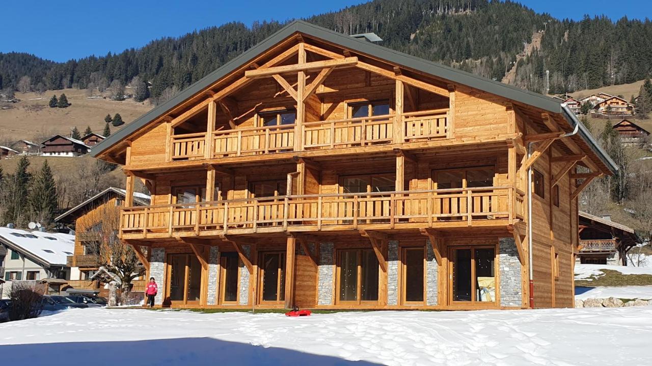 Demi-Chalet Vadel La Panthiaz 15 Pers 5 Chambres Abondance Extérieur photo