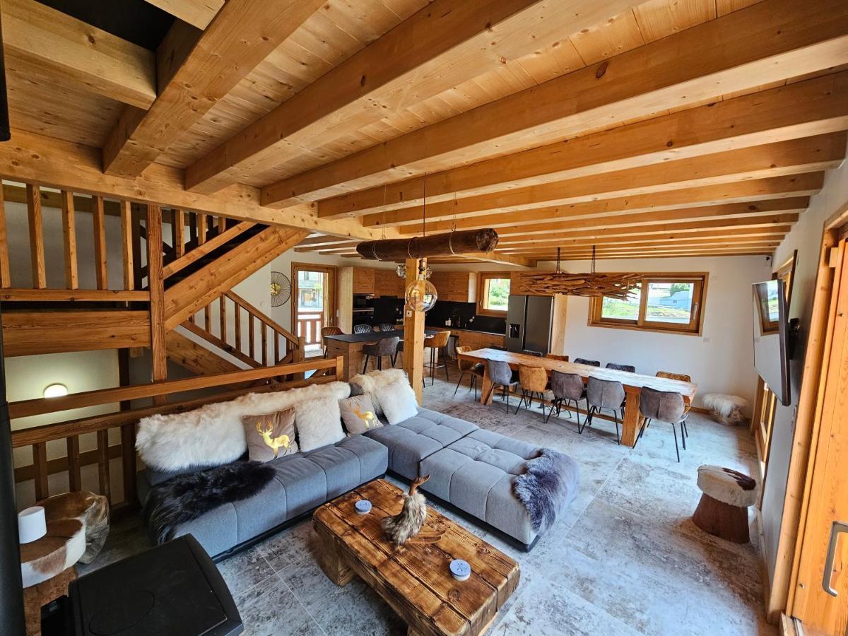 Demi-Chalet Vadel La Panthiaz 15 Pers 5 Chambres Abondance Extérieur photo