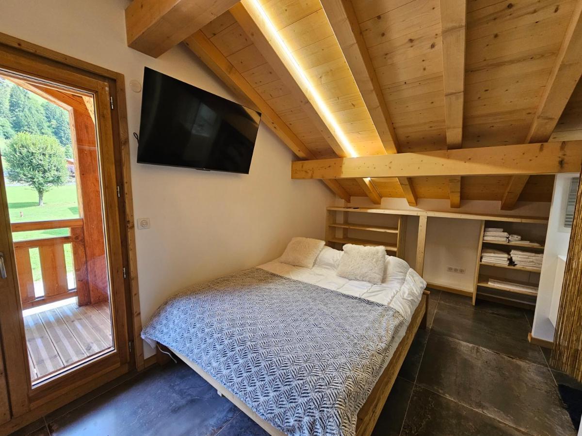 Demi-Chalet Vadel La Panthiaz 15 Pers 5 Chambres Abondance Extérieur photo