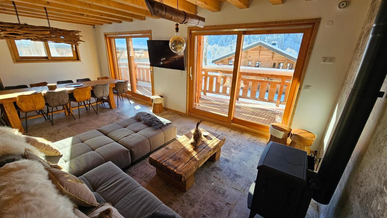 Demi-Chalet Vadel La Panthiaz 15 Pers 5 Chambres Abondance Extérieur photo