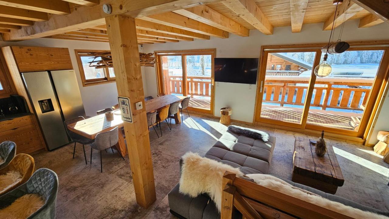 Demi-Chalet Vadel La Panthiaz 15 Pers 5 Chambres Abondance Extérieur photo