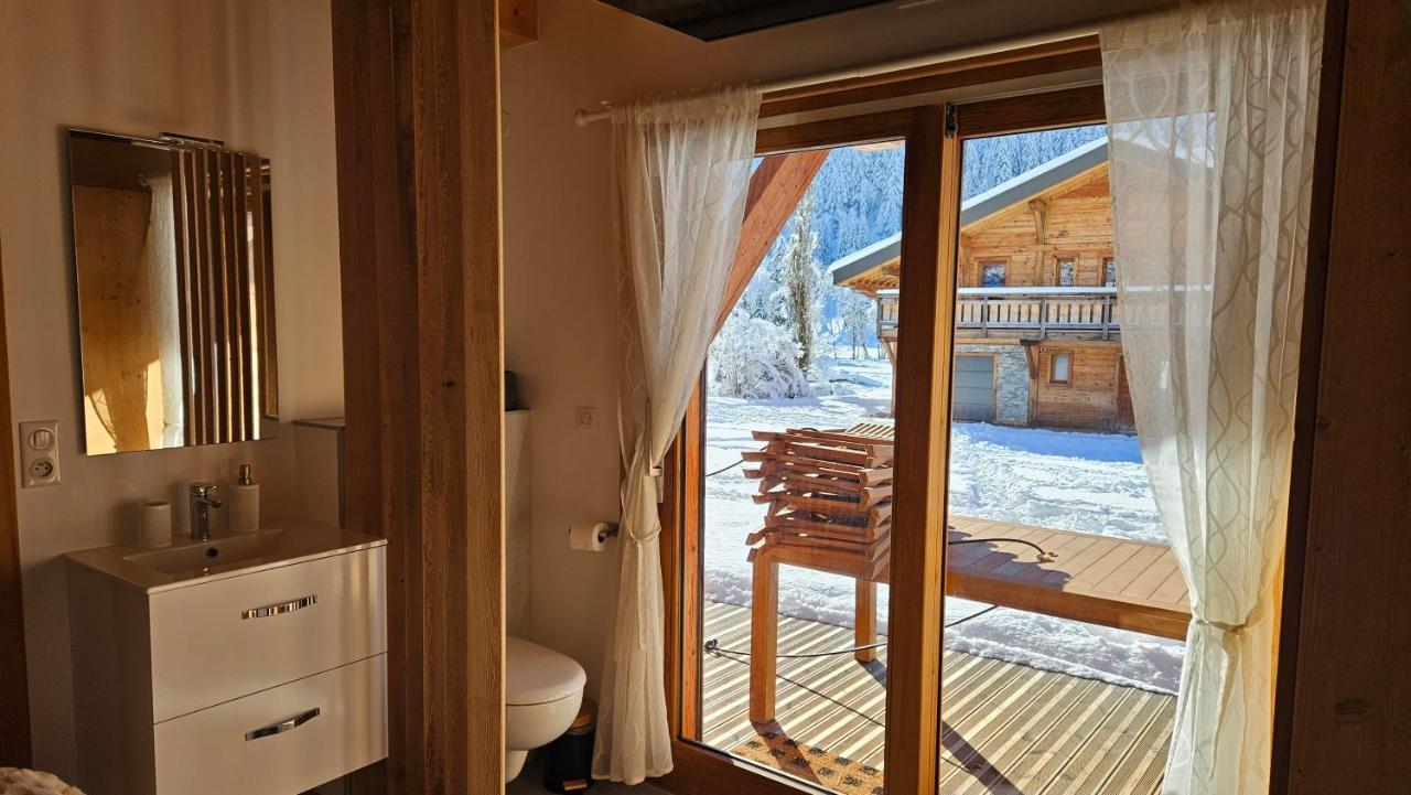 Demi-Chalet Vadel La Panthiaz 15 Pers 5 Chambres Abondance Extérieur photo