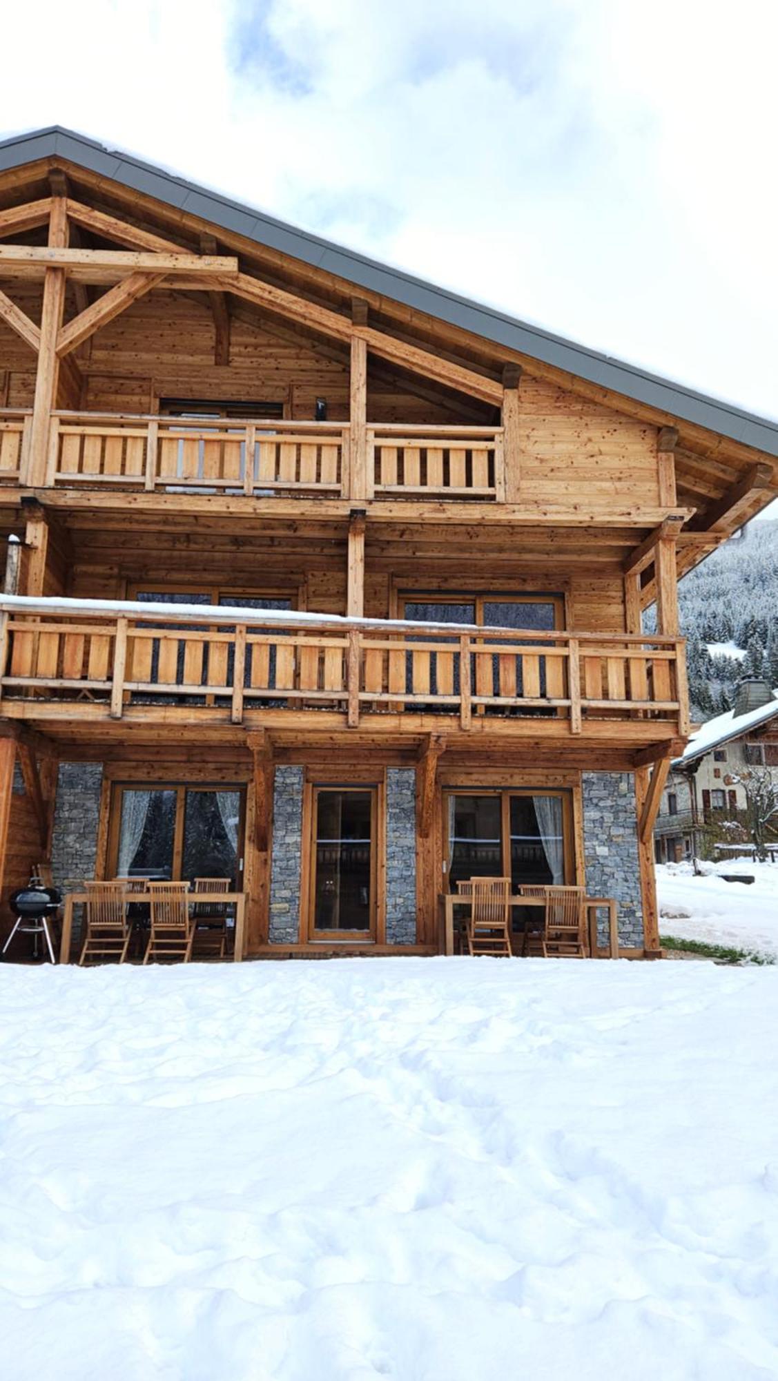 Demi-Chalet Vadel La Panthiaz 15 Pers 5 Chambres Abondance Extérieur photo