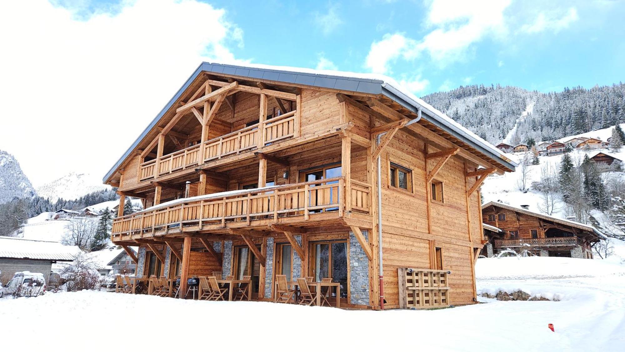 Demi-Chalet Vadel La Panthiaz 15 Pers 5 Chambres Abondance Extérieur photo