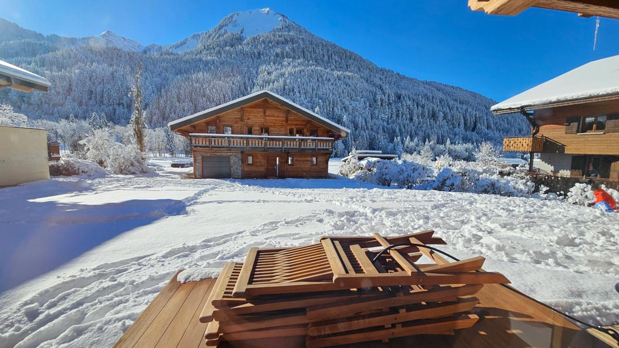 Demi-Chalet Vadel La Panthiaz 15 Pers 5 Chambres Abondance Extérieur photo