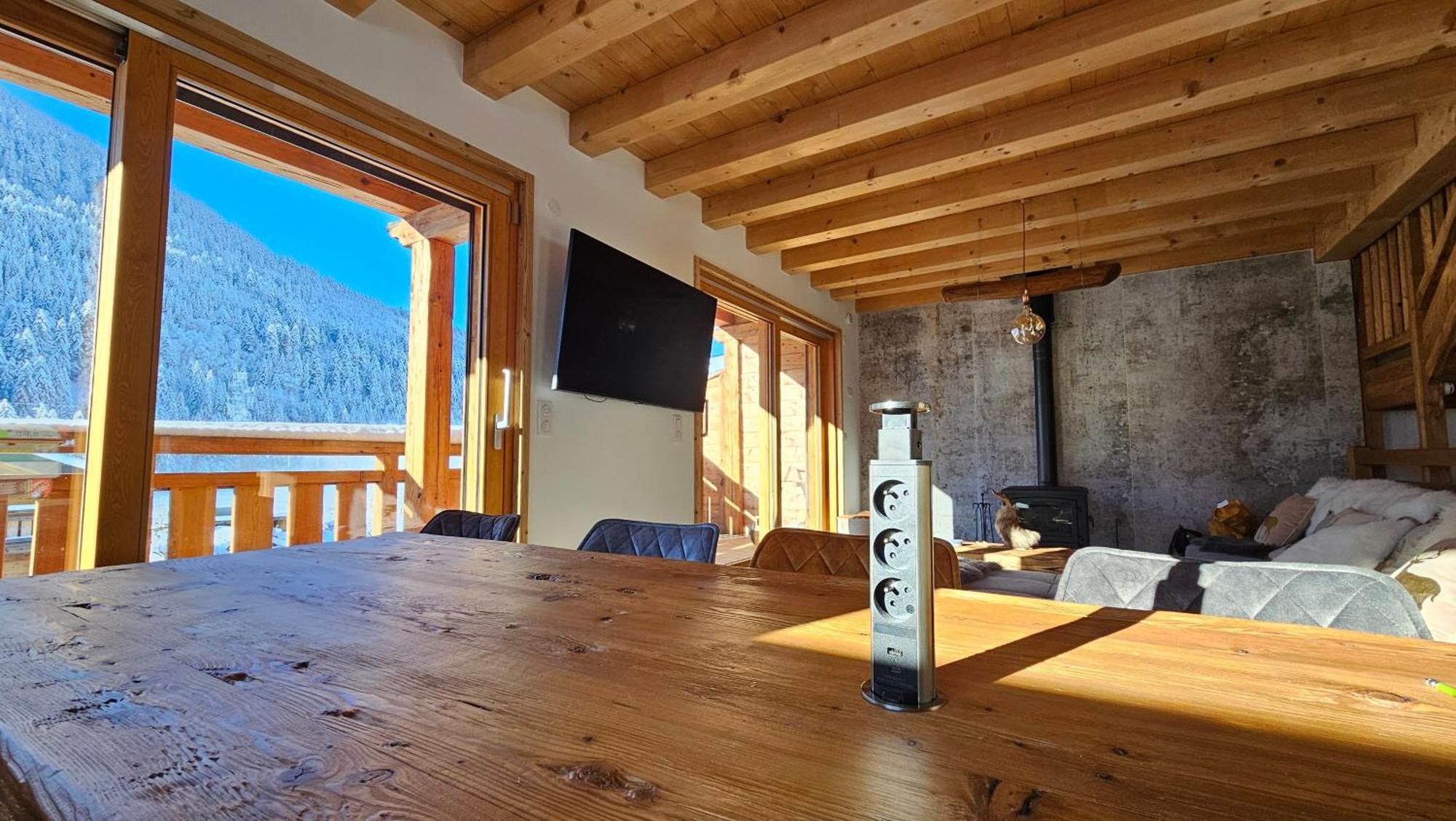 Demi-Chalet Vadel La Panthiaz 15 Pers 5 Chambres Abondance Extérieur photo